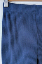 Polo Ralph Lauren Kids Classic Stretch Ribbed Legging Newport Navy Size S (7) BNWT RRP $79