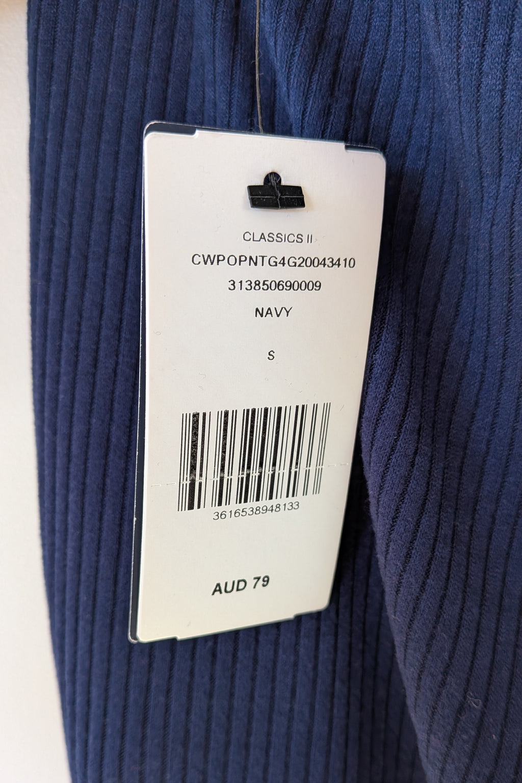 Polo Ralph Lauren Kids Classic Stretch Ribbed Legging Newport Navy Size S (7) BNWT RRP $79