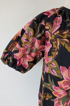 French Connection Tropical Puff Sleeve Shirt Size 6