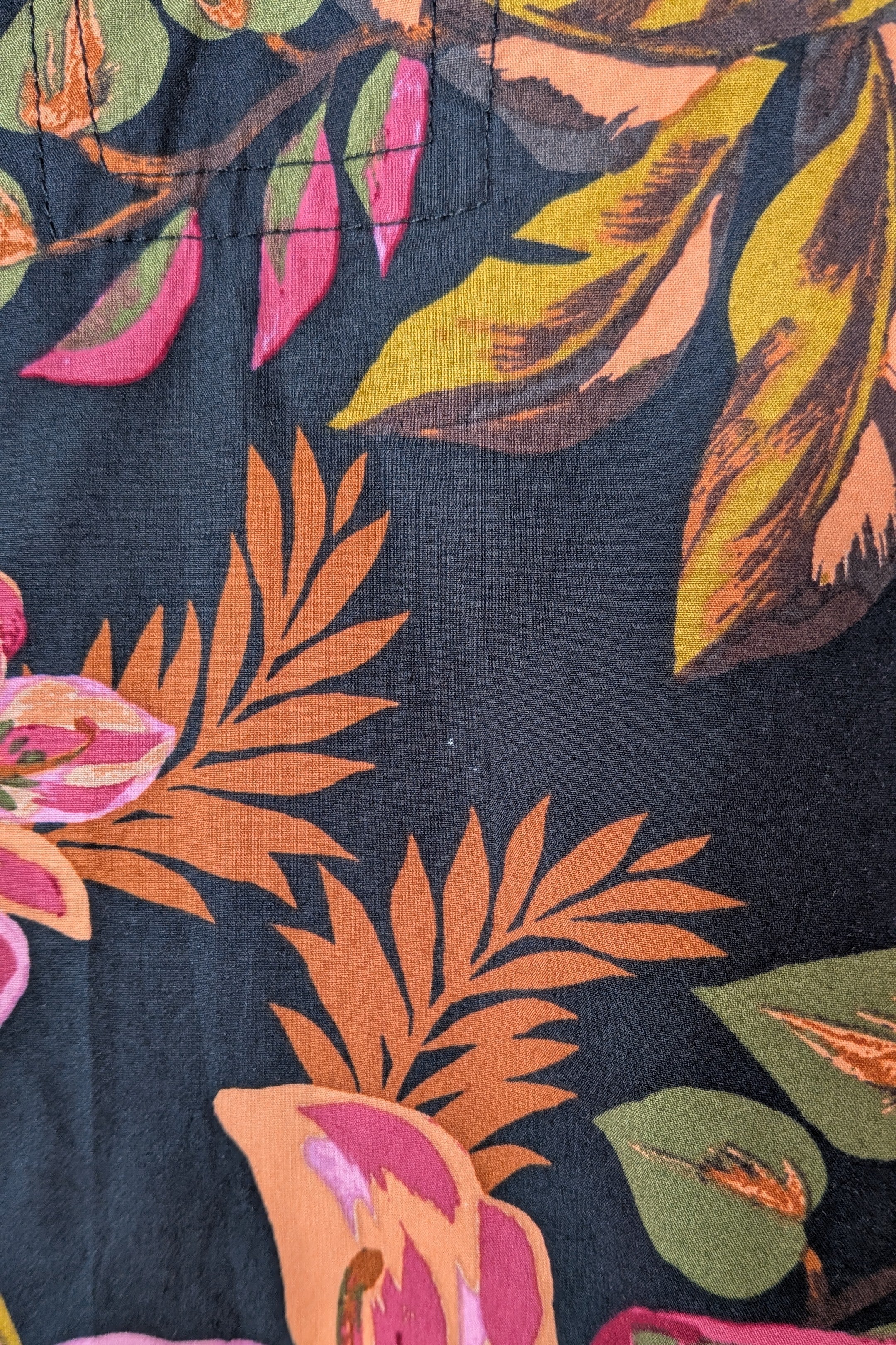 French Connection Tropical Puff Sleeve Shirt Size 6