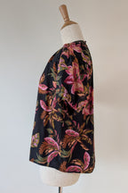 French Connection Tropical Puff Sleeve Shirt Size 6