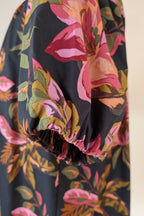 French Connection Tropical Puff Sleeve Shirt Size 6