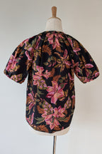 French Connection Tropical Puff Sleeve Shirt Size 6