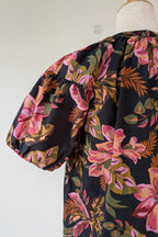 French Connection Tropical Puff Sleeve Shirt Size 6