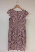 Review Dusty Pink Lace Dress Size 12