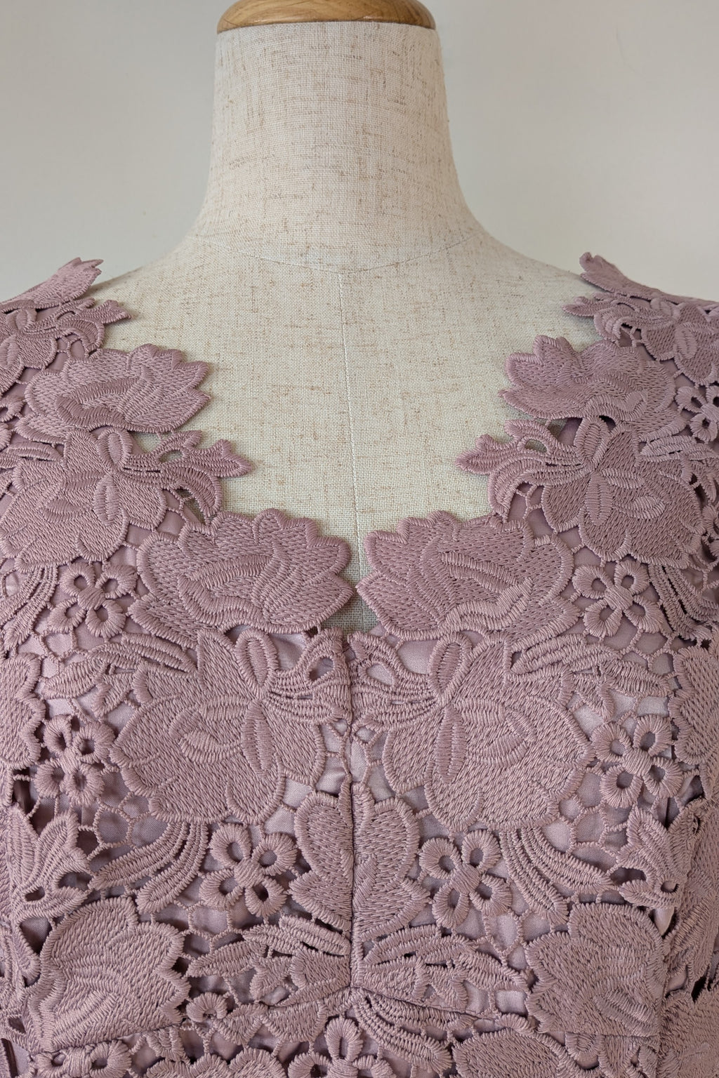 Review Dusty Pink Lace Dress Size 12