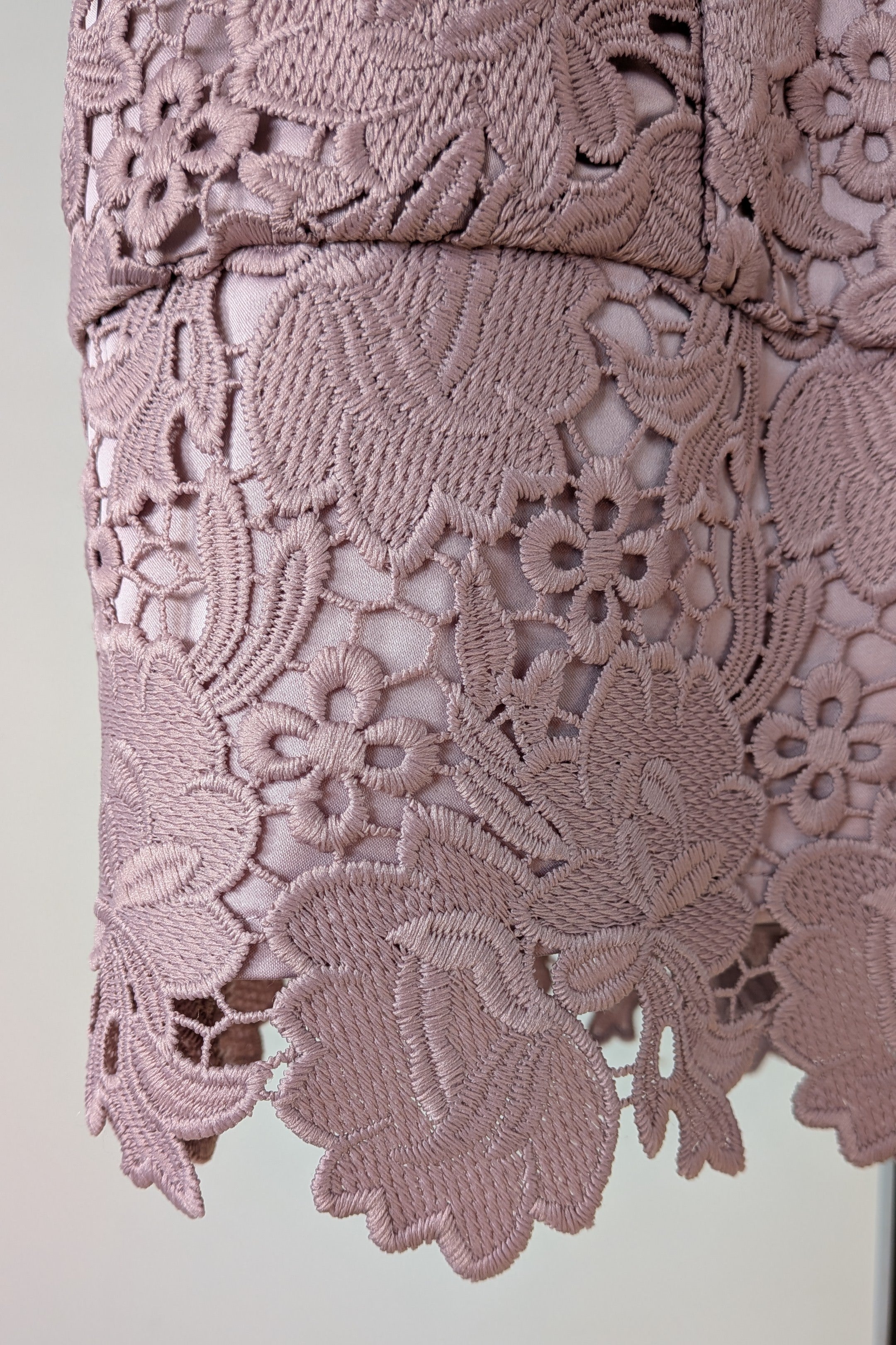 Review Dusty Pink Lace Dress Size 12