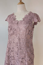 Review Dusty Pink Lace Dress Size 12