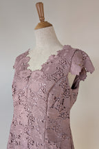 Review Dusty Pink Lace Dress Size 12