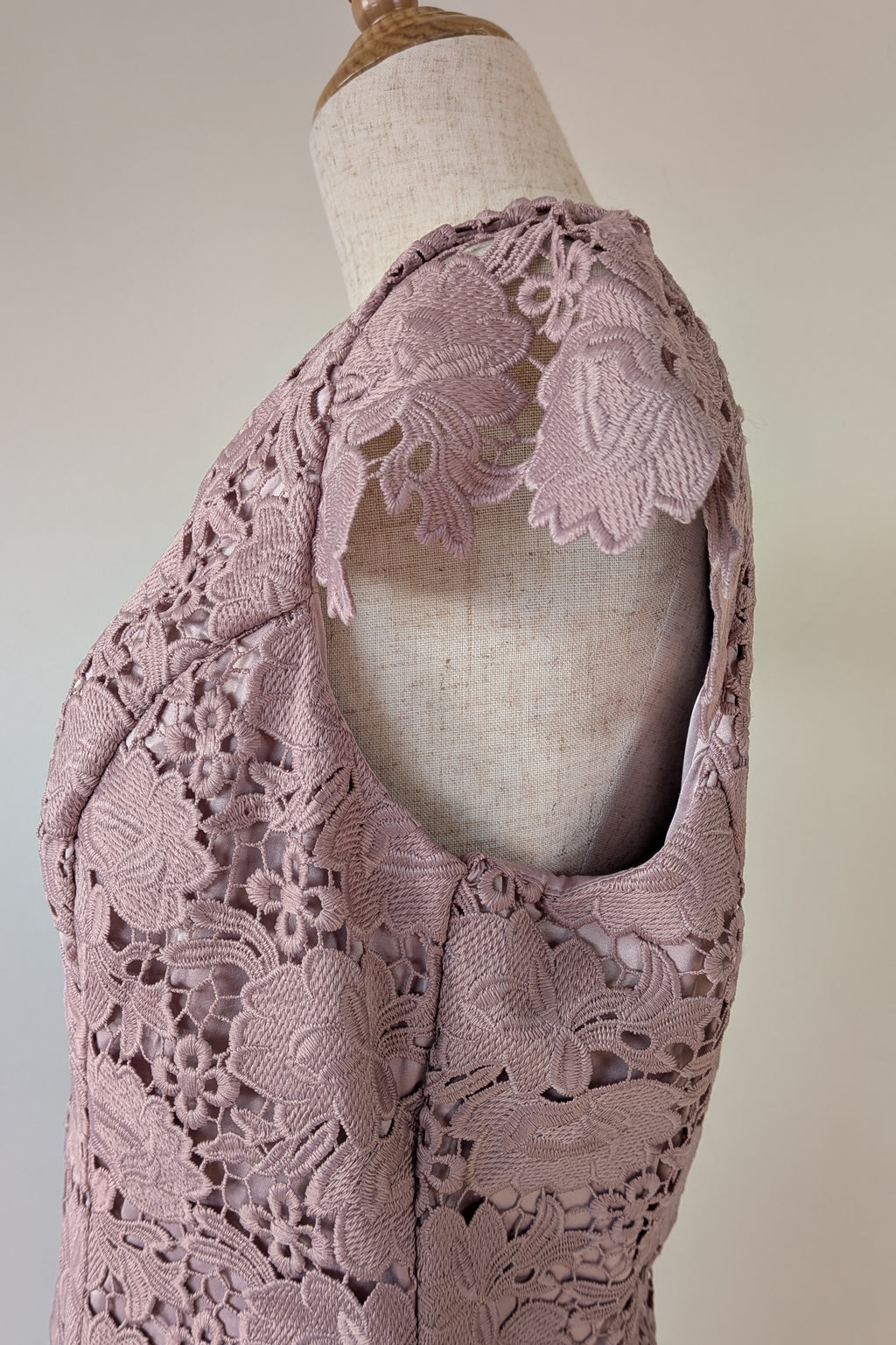 Review Dusty Pink Lace Dress Size 12
