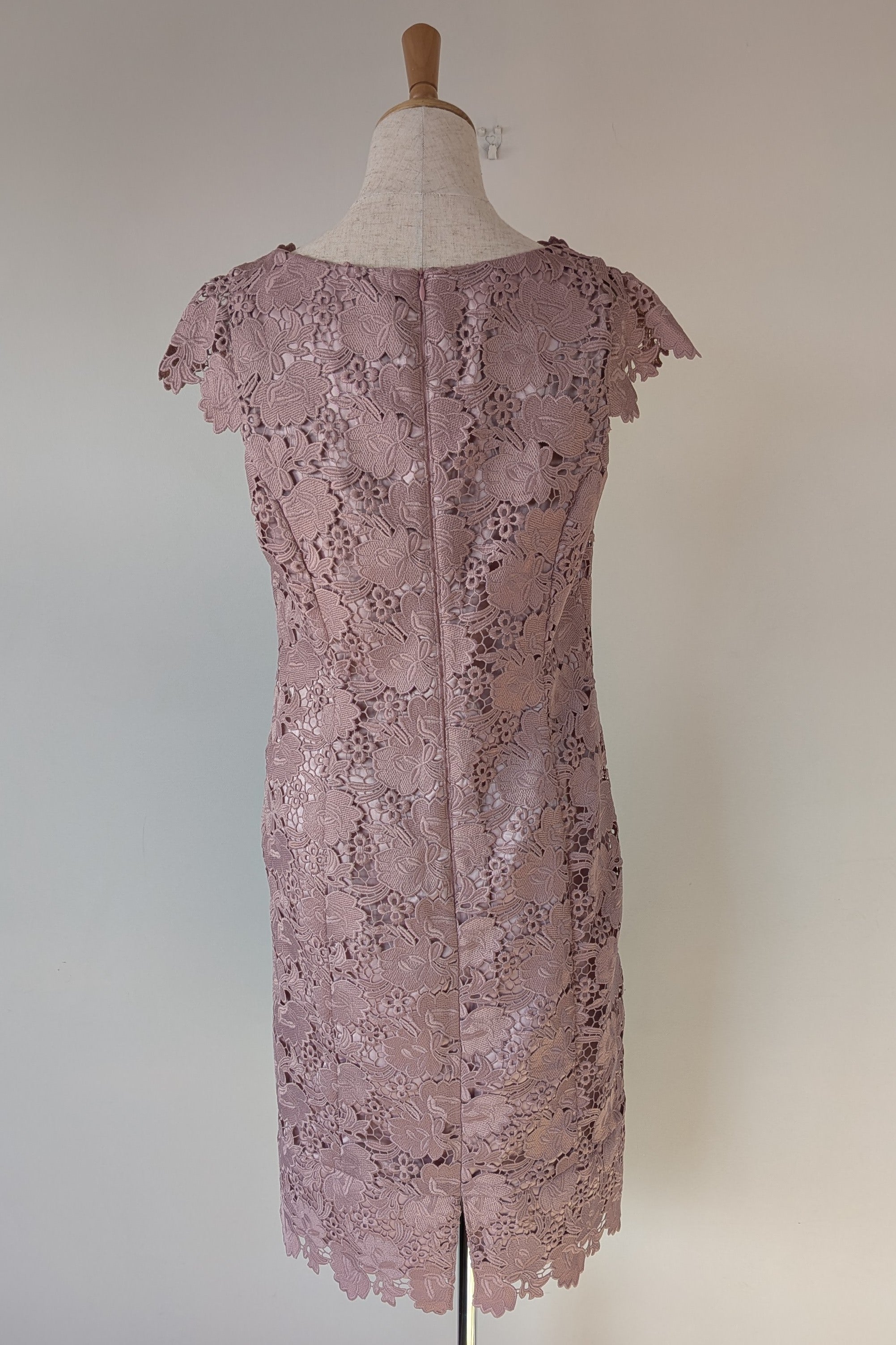 Review Dusty Pink Lace Dress Size 12