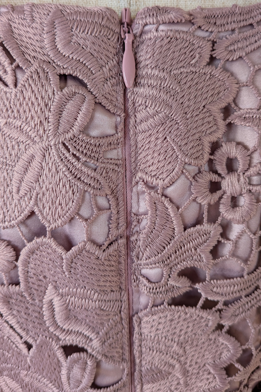 Review Dusty Pink Lace Dress Size 12