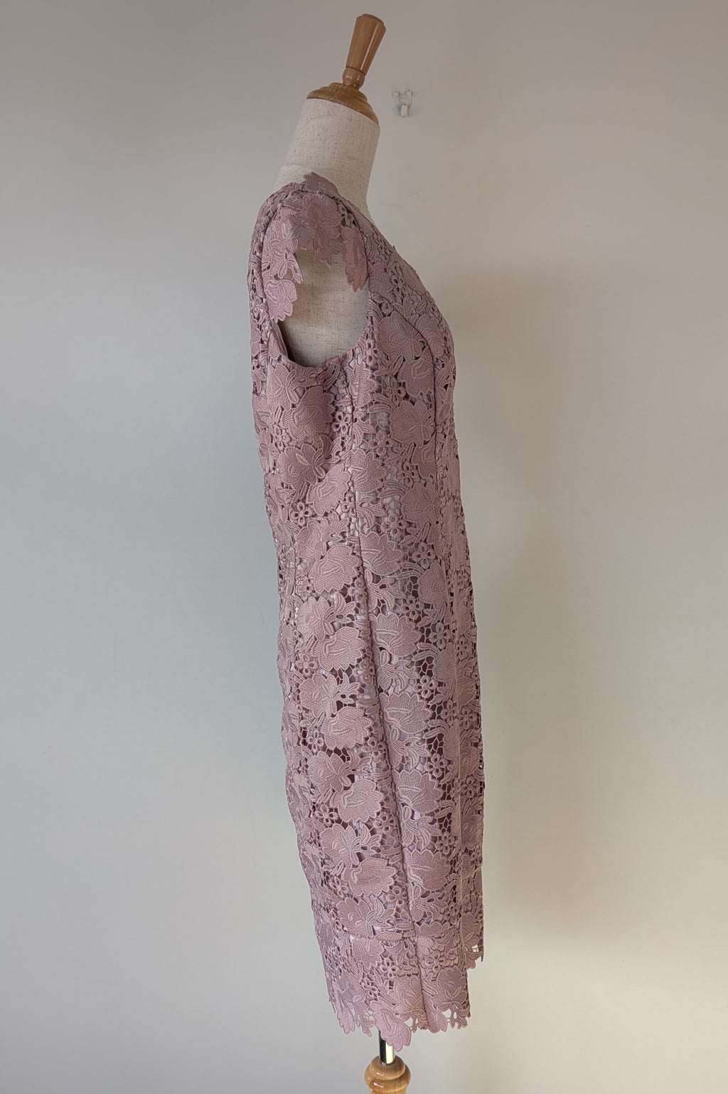 Review Dusty Pink Lace Dress Size 12
