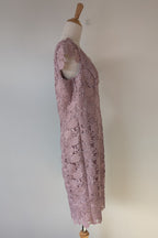 Review Dusty Pink Lace Dress Size 12