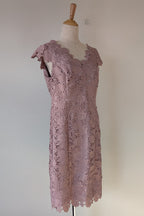 Review Dusty Pink Lace Dress Size 12