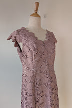 Review Dusty Pink Lace Dress Size 12