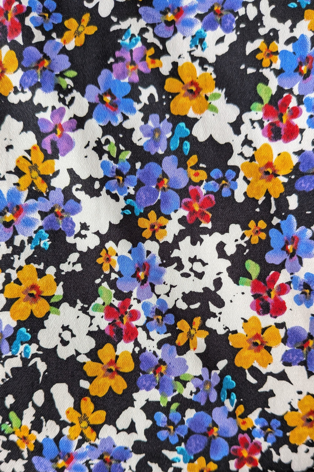 Review Ditsy Floral Print Contrast Panel Sheath Dress Size 14