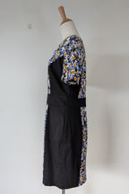 Review Ditsy Floral Print Contrast Panel Sheath Dress Size 14
