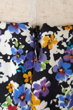 Review Ditsy Floral Print Contrast Panel Sheath Dress Size 14