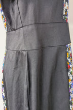 Review Ditsy Floral Print Contrast Panel Sheath Dress Size 14