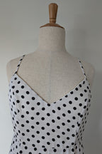 Calli Evie Mini Dress in White Polka Dot Size 18 BNWT RRP $109