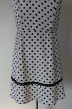 Calli Evie Mini Dress in White Polka Dot Size 18 BNWT RRP $109
