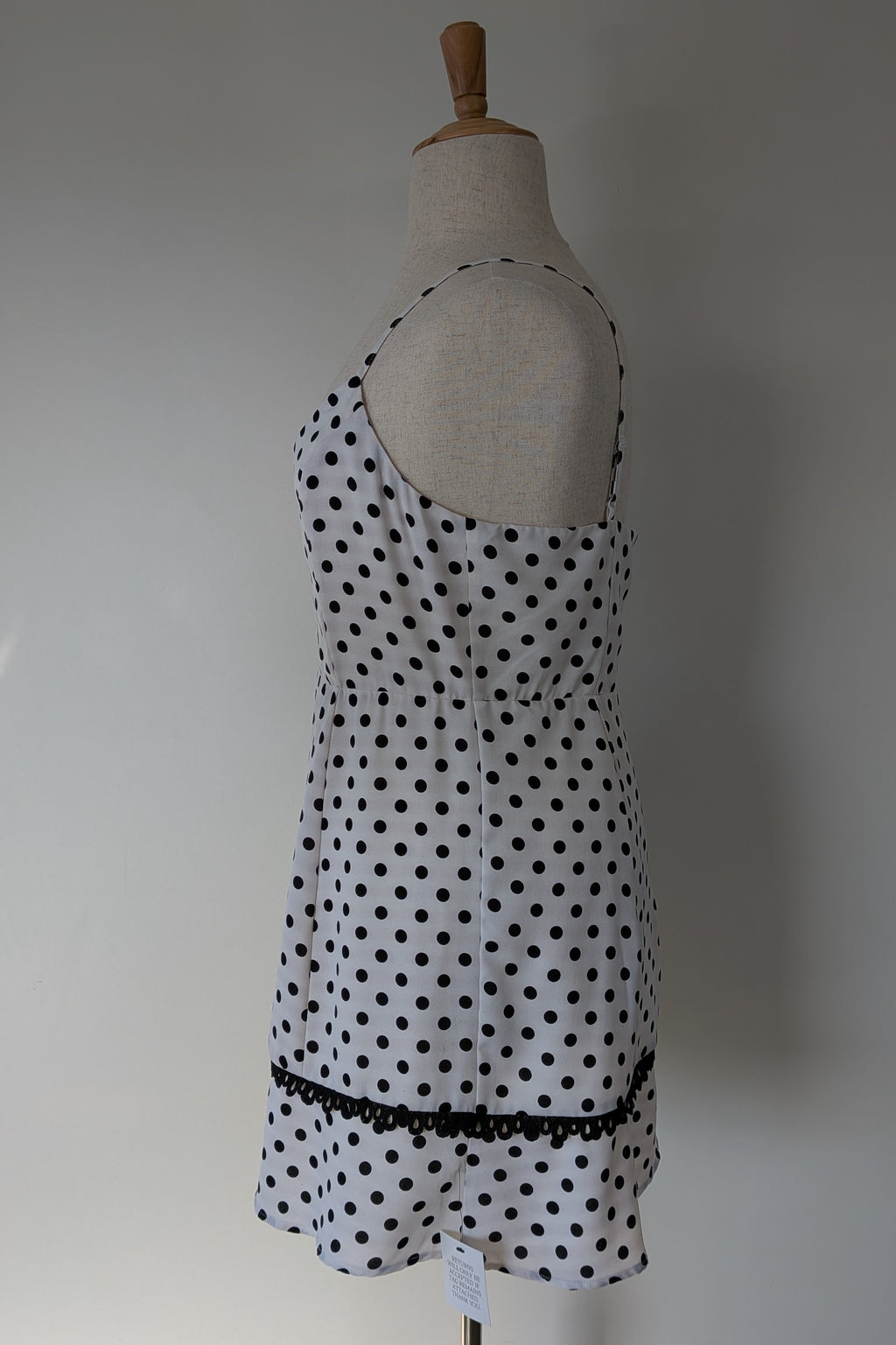 Calli Evie Mini Dress in White Polka Dot Size 18 BNWT RRP $109