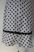 Calli Evie Mini Dress in White Polka Dot Size 18 BNWT RRP $109