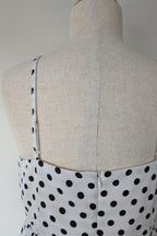 Calli Evie Mini Dress in White Polka Dot Size 18 BNWT RRP $109