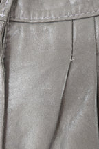 Vintage 80s Solmar Melbourne Grey Leather Pants Size XS