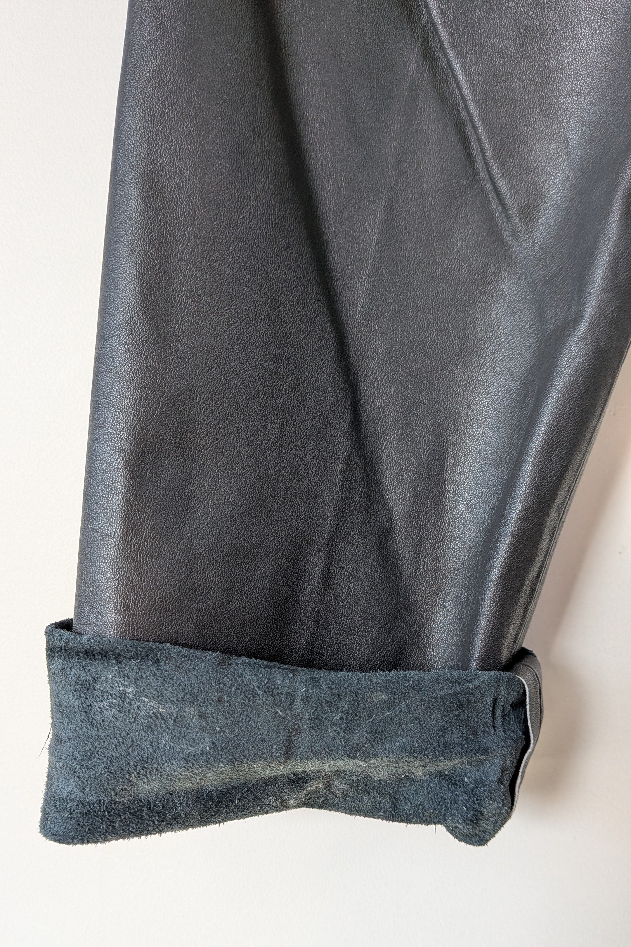 Vintage 80s Solmar Melbourne Grey Leather Pants Size XS