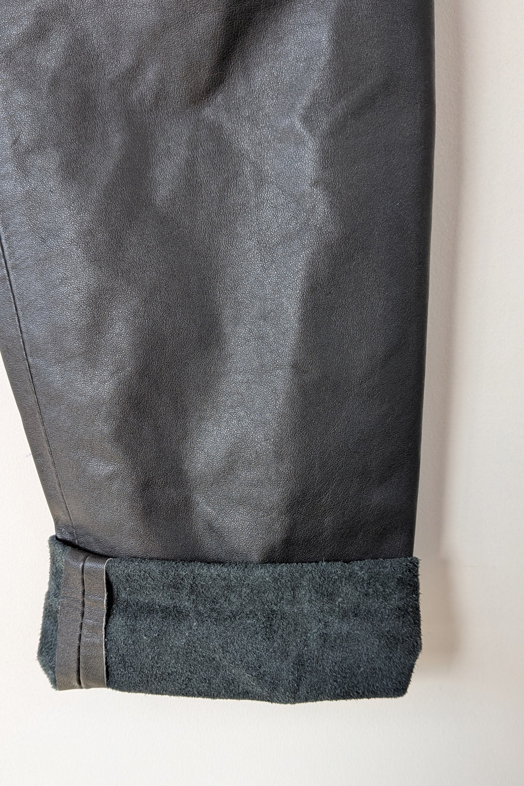 Vintage 80s Solmar Melbourne Grey Leather Pants Size XS