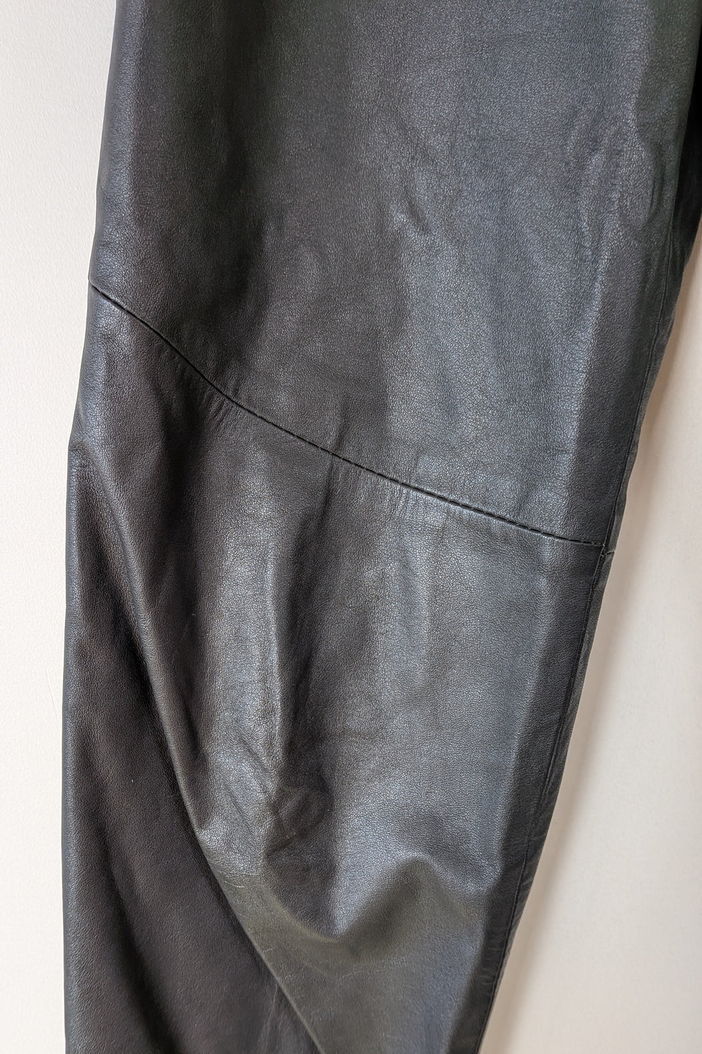 Vintage 80s Solmar Melbourne Grey Leather Pants Size XS