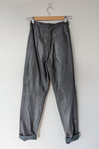 Vintage 80s Solmar Melbourne Grey Leather Pants Size XS