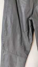 Vintage 80s Solmar Melbourne Grey Leather Pants Size XS