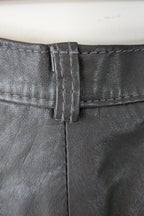 Vintage 80s Solmar Melbourne Grey Leather Pants Size XS