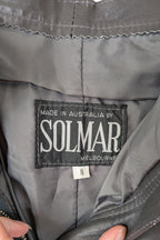 Vintage 80s Solmar Melbourne Grey Leather Pants Size XS
