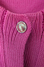 Vintage 80s Casaveen Pink Wool Cardigan Size S (Made in Tasmania)