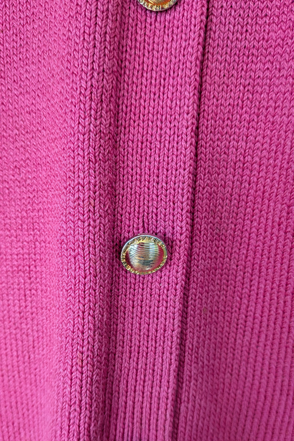 Vintage 80s Casaveen Pink Wool Cardigan Size S (Made in Tasmania)