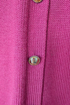 Vintage 80s Casaveen Pink Wool Cardigan Size S (Made in Tasmania)