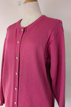 Vintage 80s Casaveen Pink Wool Cardigan Size S (Made in Tasmania)