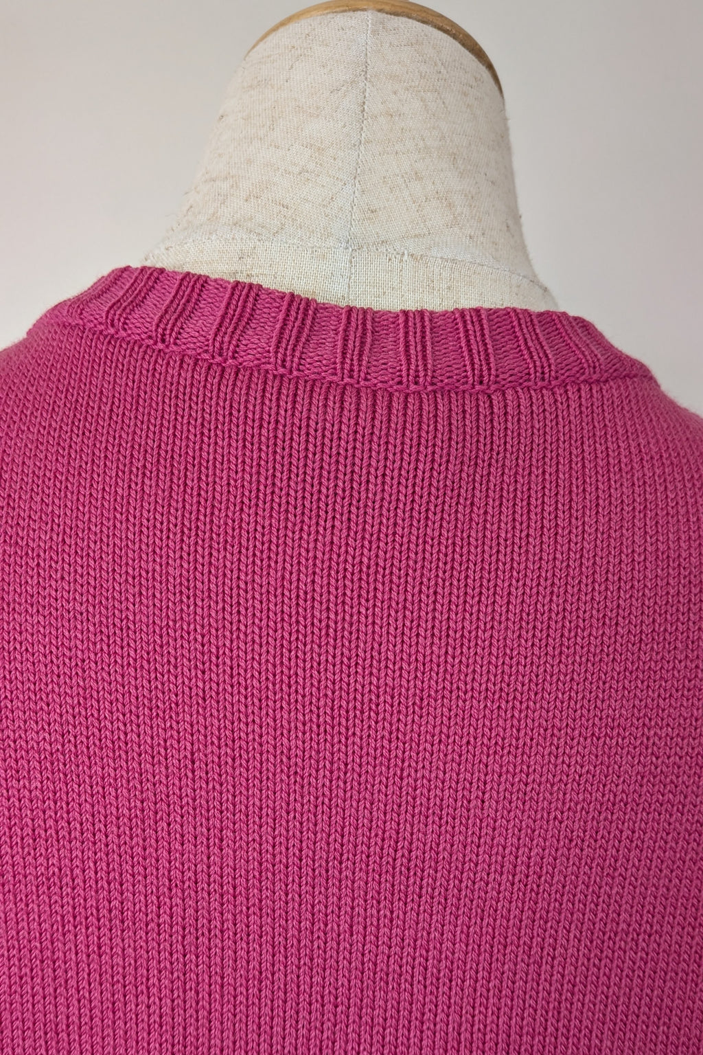 Vintage 80s Casaveen Pink Wool Cardigan Size S (Made in Tasmania)
