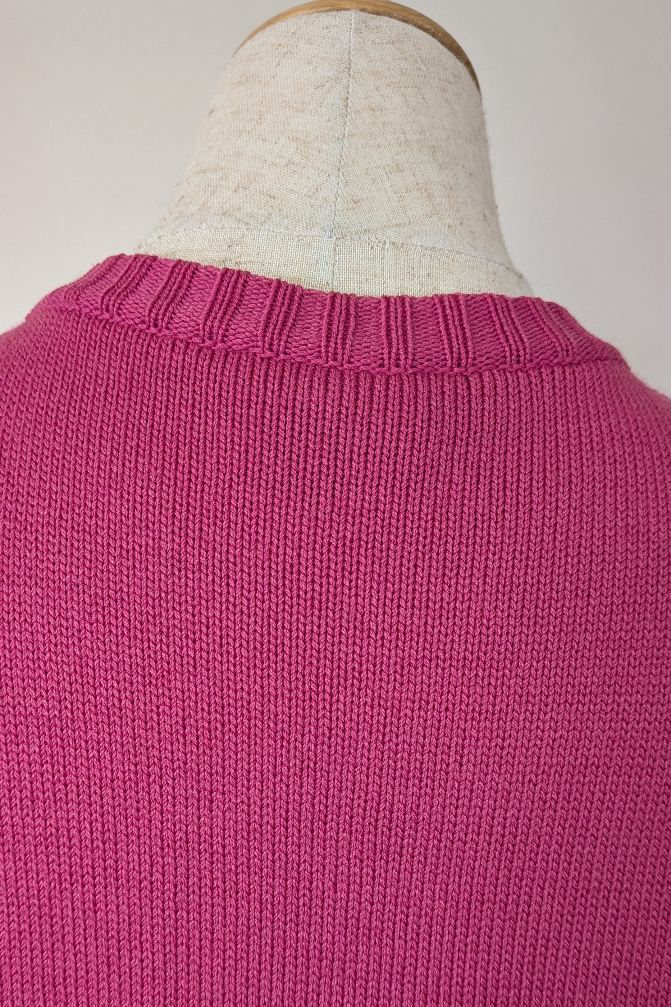 Vintage 80s Casaveen Pink Wool Cardigan Size S (Made in Tasmania)