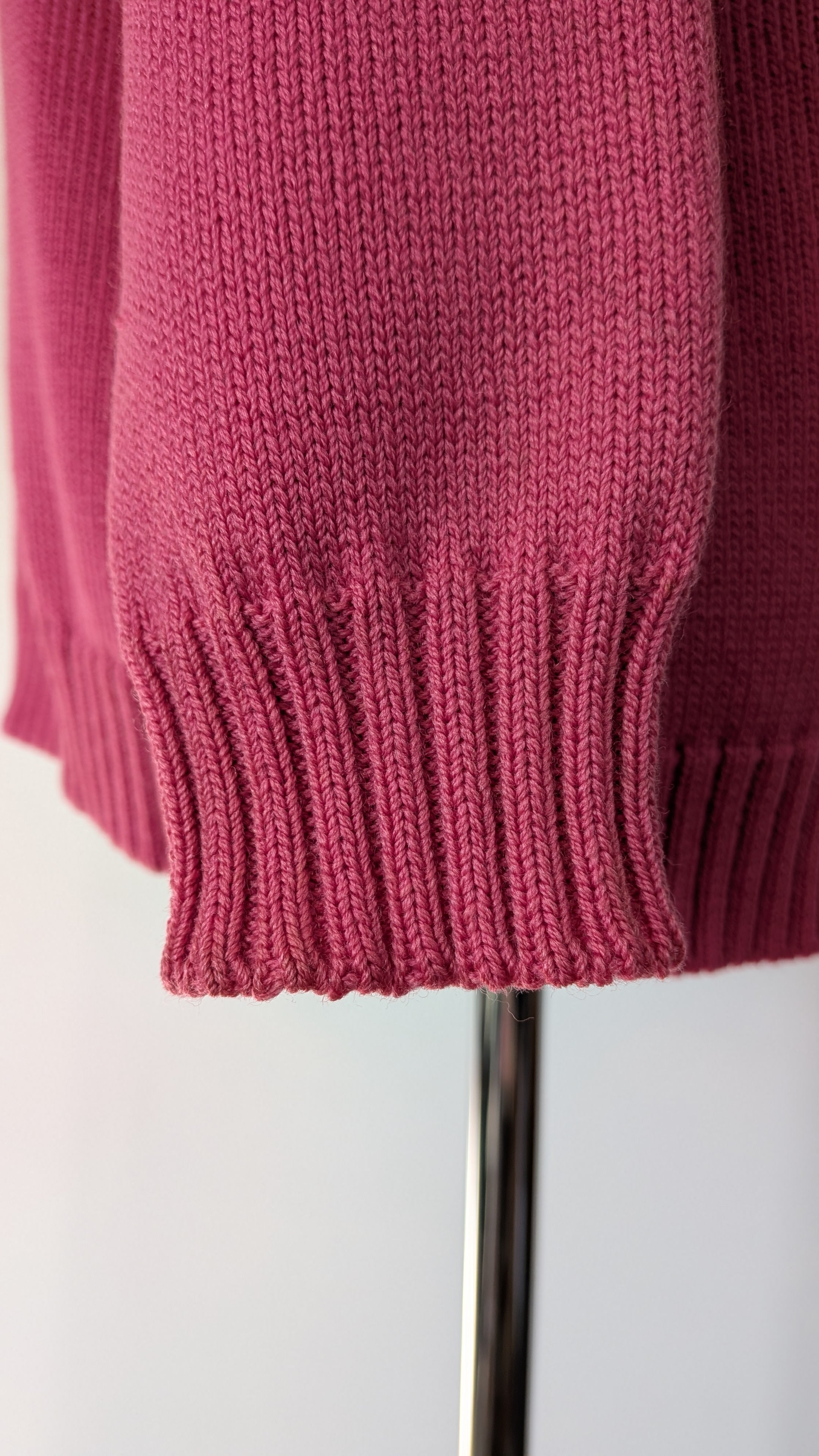 Vintage 80s Casaveen Pink Wool Cardigan Size S (Made in Tasmania)