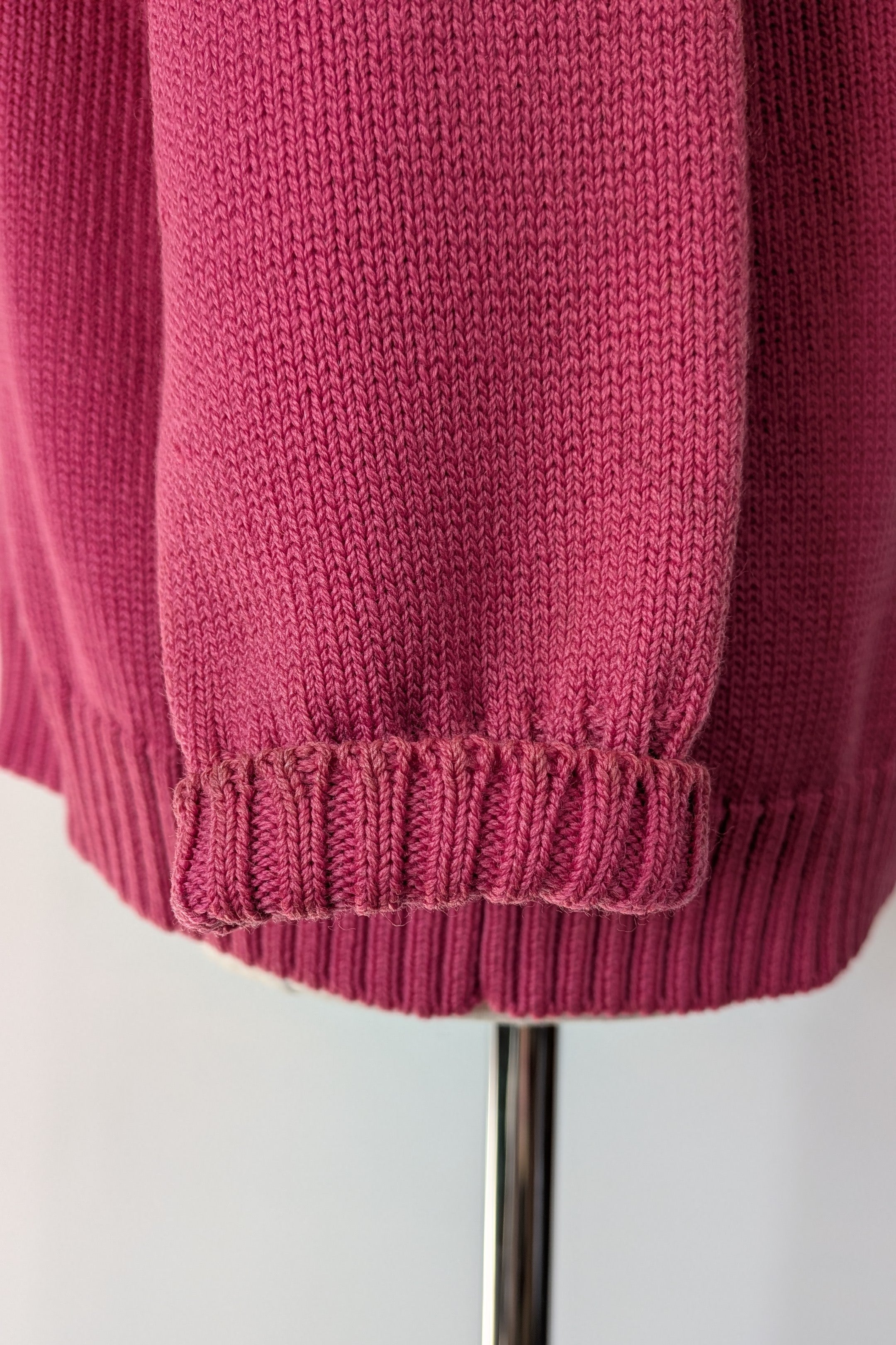 Vintage 80s Casaveen Pink Wool Cardigan Size S (Made in Tasmania)