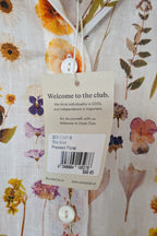 Cools Club 70's Pressed Floral Linen Shirt Size 6 BNWT RRP $99.95