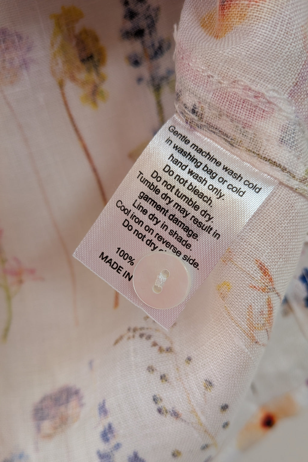 Cools Club 70's Pressed Floral Linen Shirt Size 6 BNWT RRP $99.95
