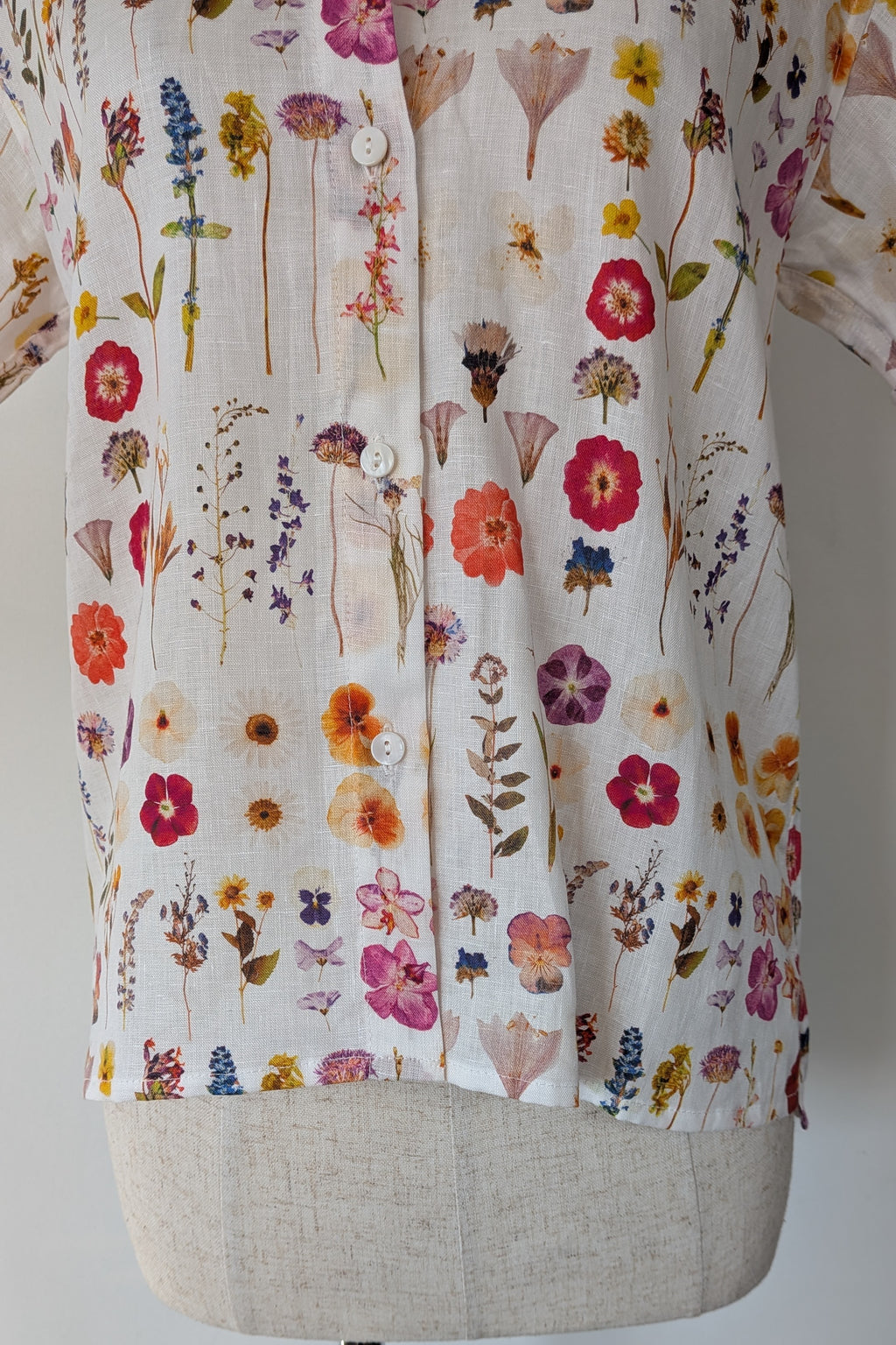 Cools Club 70's Pressed Floral Linen Shirt Size 6 BNWT RRP $99.95