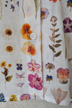 Cools Club 70's Pressed Floral Linen Shirt Size 6 BNWT RRP $99.95