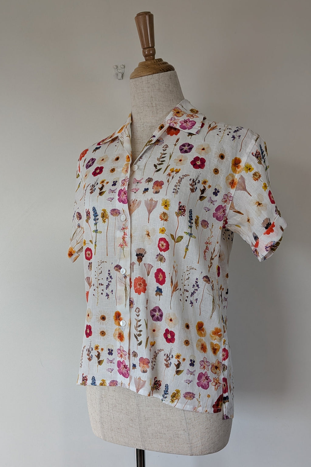 Cools Club 70's Pressed Floral Linen Shirt Size 6 BNWT RRP $99.95
